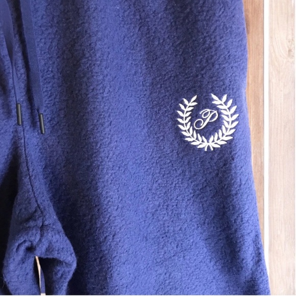 NWT PINK Victoria’s Secret Jogger Sweatpants Women’s Sz M Blue Pants Gym Lounge - Picture 2 of 4